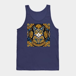 Celestial Feline Sovereign Tank Top